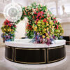 Dahlia Round White Bar