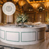 Dahlia Round White Bar